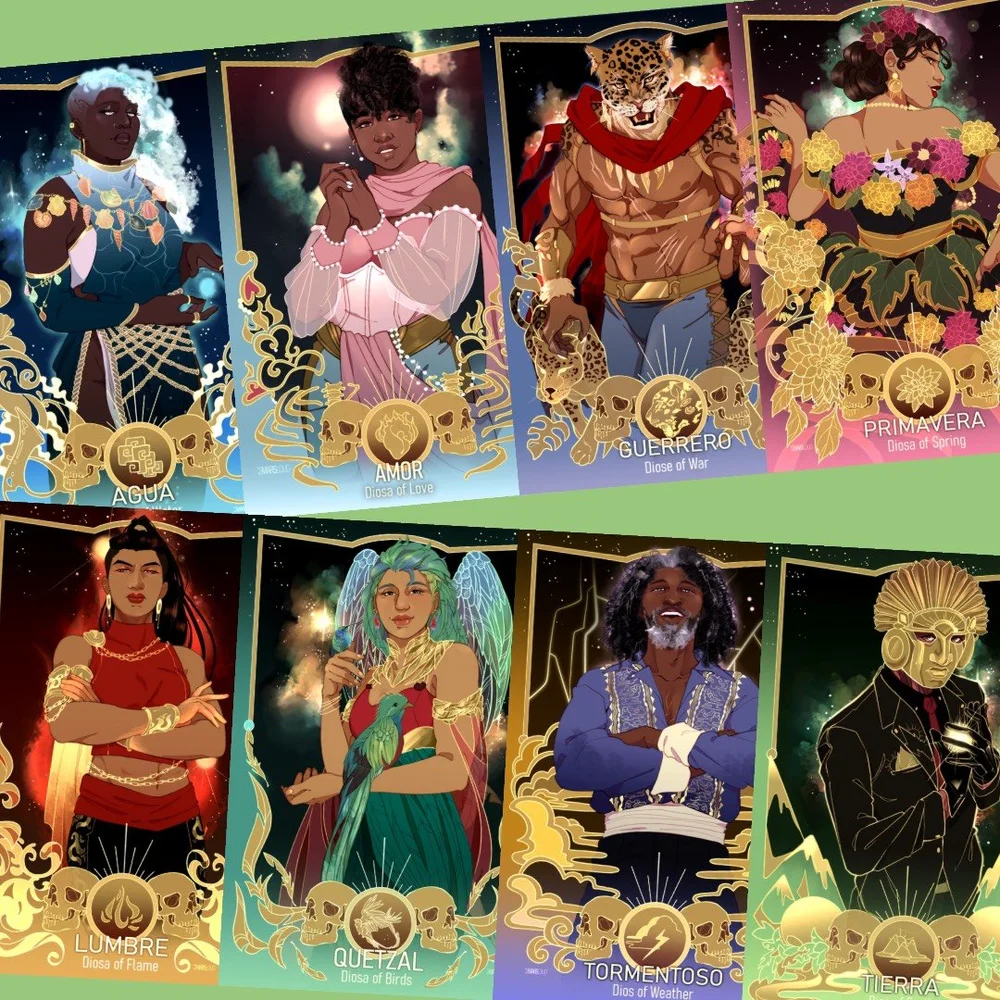 Celestial Monster Trading Cards (pack of 13) — Aiden Thomas